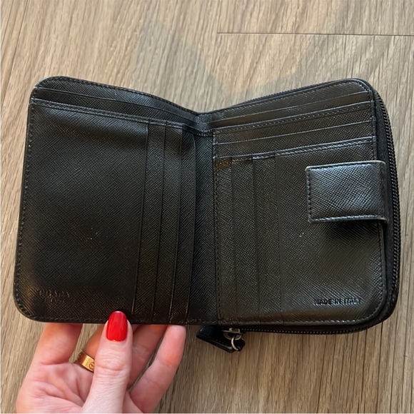 Authentic Prada Saffiano Leather Zip Around Wallet - Picture 11 of 14